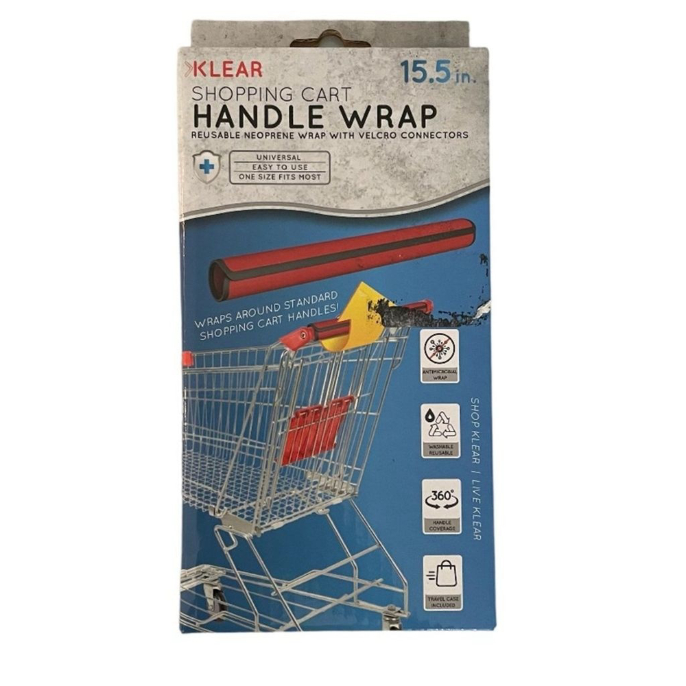 Klear Shopping Cart Handle Wrap Red Reusable Guard Cover New - Picture 5 of 6